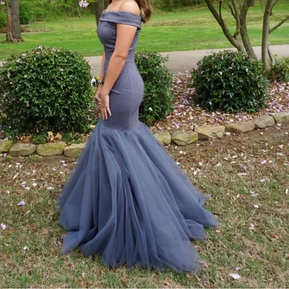 Sherri Hill | Dresses | Sherri Hill Grey Rhinestoned Mermaid Gown | Poshmark Sherri Hill | Dresses | Sherri Hill Grey Rhinestoned Mermaid Gown | Poshmark